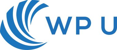 WPU letter logo design on white background. WPU creative circle letter logo concept. WPU letter design.