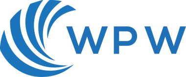 WPW letter logo design on white background. WPW creative circle letter logo concept. WPW letter design.