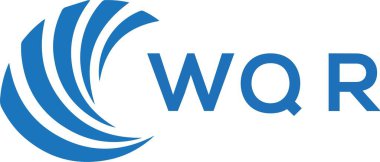 WQR letter logo design on white background. WQR creative circle letter logo concept. WQR letter design.