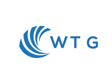 WTG letter logo design on white background. WTG creative circle letter logo concept. WTG letter design.