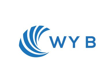 WYB letter logo design on white background. WYB creative circle letter logo concept. WYB letter design.