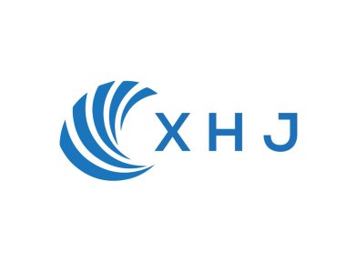 XHJ letter logo design on white background. XHJ creative circle letter logo concept. XHJ letter design.