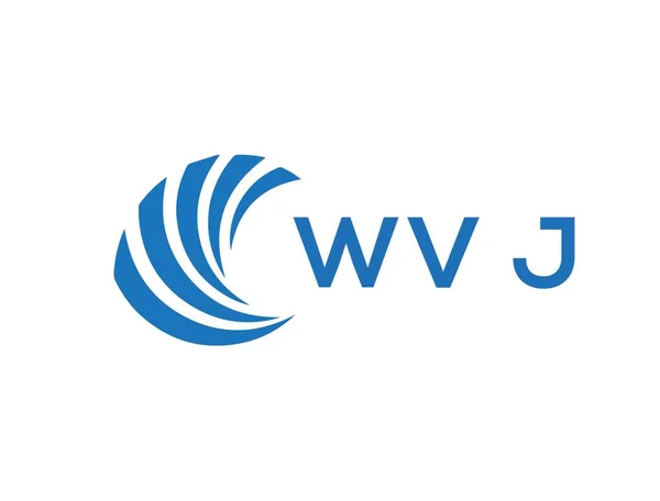 Wvj Letter Logo Design White Background Wvj Creative Circle Letter — Stockový vektor