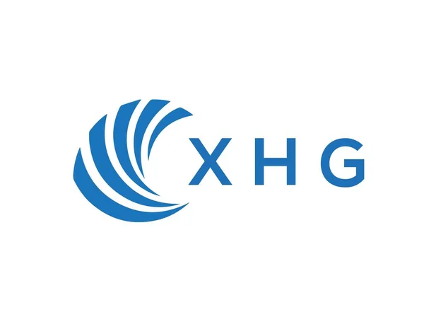 Xhg Letter Logo Design White Background Xhg Creative Circle Letter — ストックベクタ