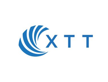 XTT letter logo design on white background. XTT creative circle letter logo concept. XTT letter design.
