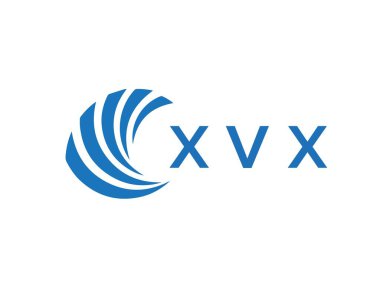 XVX letter logo design on white background. XVX creative circle letter logo concept. XVX letter design.
