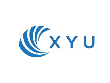 XYu letter logo design on white background. XYu creative circle letter logo concept. XYu letter design.