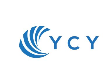 YCY letter logo design on white background. YCY creative circle letter logo concept. YCY letter design.