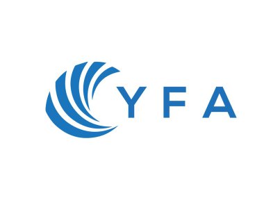 YFA letter logo design on white background. YFA creative circle letter logo concept. YFA letter design.