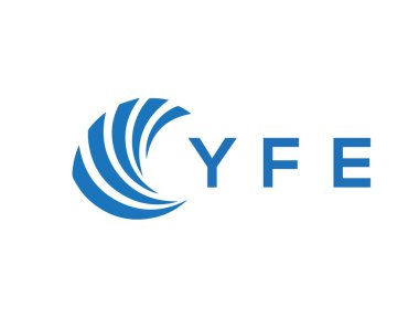YFE letter logo design on white background. YFE creative circle letter logo concept. YFE letter design.