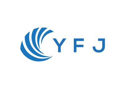 YFJ letter logo design on white background. YFJ creative circle letter logo concept. YFJ letter design.