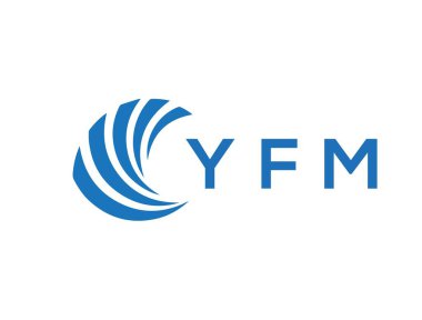 YFM letter logo design on white background. YFM creative circle letter logo concept. YFM letter design.