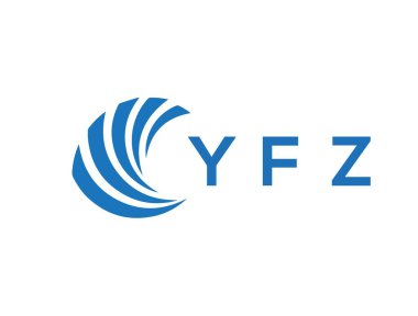 YFZ letter logo design on white background. YFZ creative circle letter logo concept. YFZ letter design.