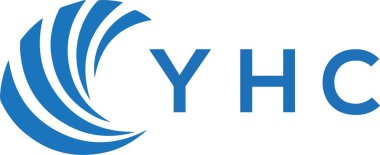 YHC letter logo design on white background. YHC creative circle letter logo concept. YHC letter design.