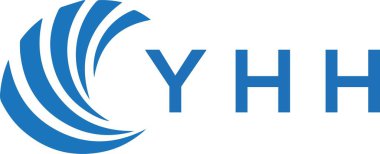 YHH letter logo design on white background. YHH creative circle letter logo concept. YHH letter design.