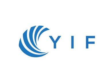 YIF letter logo design on white background. YIF creative circle letter logo concept. YIF letter design.