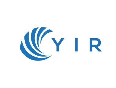 YIR letter logo design on white background. YIR creative circle letter logo concept. YIR letter design.
