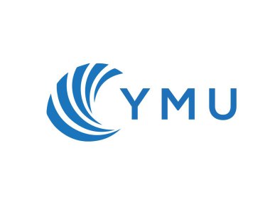 YMU letter logo design on white background. YMU creative circle letter logo concept. YMU letter design.