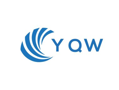 YQW letter logo design on white background. YQW creative circle letter logo concept. YQW letter design.