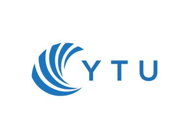 YTU letter logo design on white background. YTU creative circle letter logo concept. YTU letter design.
