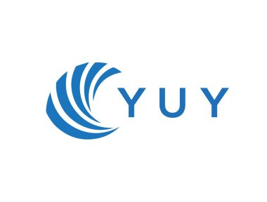 YUY letter logo design on white background. YUY creative circle letter logo concept. YUY letter design.