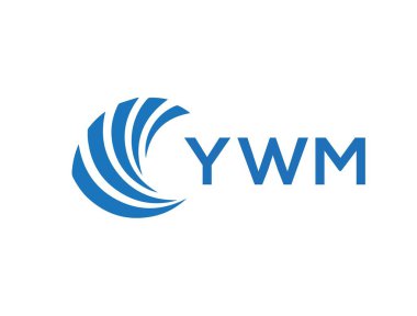YWM letter logo design on white background. YWM creative circle letter logo concept. YWM letter design.