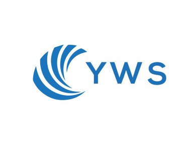 YWS letter logo design on white background. YWS creative circle letter logo concept. YWS letter design.