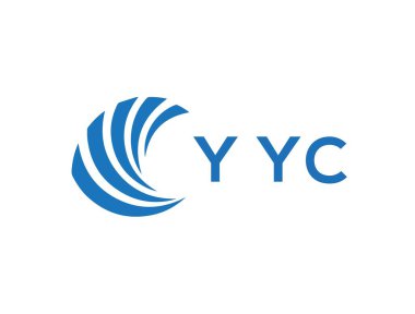 YYC letter logo design on white background. YYC creative circle letter logo concept. YYC letter design.
