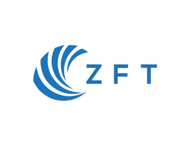 ZFT letter logo design on white background. ZFT creative circle letter logo concept. ZFT letter design.