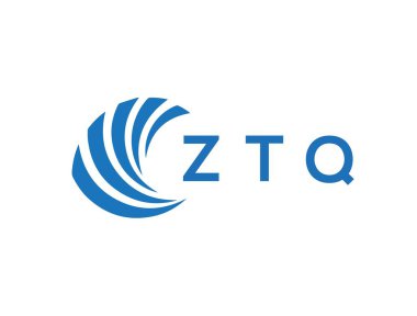 ZTQ letter logo design on white background. ZTQ creative circle letter logo concept. ZTQ letter design.