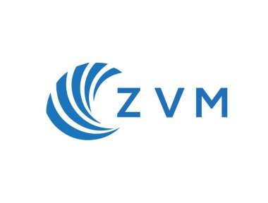 ZVM letter logo design on white background. ZVM creative circle letter logo concept. ZVM letter design.