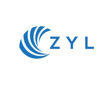 ZYL letter logo design on white background. ZYL creative circle letter logo concept. ZYL letter design.