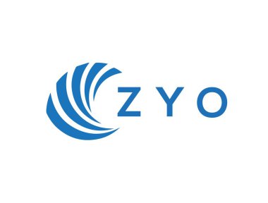 ZYO letter logo design on white background. ZYO creative circle letter logo concept. ZYO letter design.