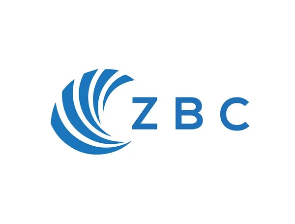 Zbc Дизайн Логотипу Білому Тлі Творчий Круг Zbc Концепція Логотипу — стоковий вектор
