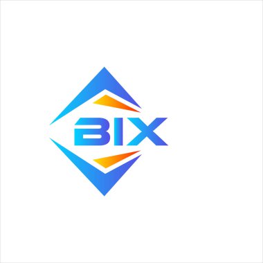BIX soyut teknoloji logo tasarımı beyaz arka planda. BIX yaratıcı harflerin baş harfleri logo kavramı.