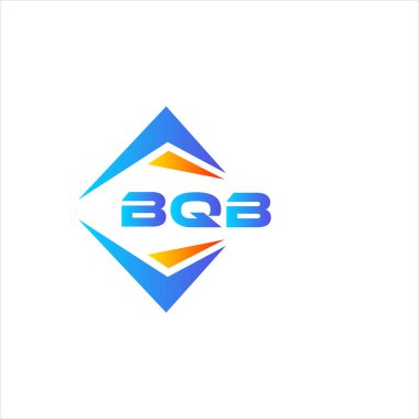 Beyaz arka planda BQB soyut teknoloji logosu tasarımı. BQB yaratıcı harflerin baş harfleri logo kavramı.