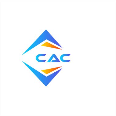 Beyaz arka planda WebCAC soyut teknoloji logosu tasarımı. CAC yaratıcı harf logosu kavramı.