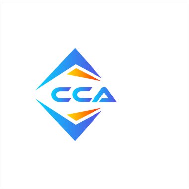 Beyaz arka planda CCA soyut teknoloji logosu tasarımı. CCA yaratıcı harflerin baş harfleri logo kavramı.