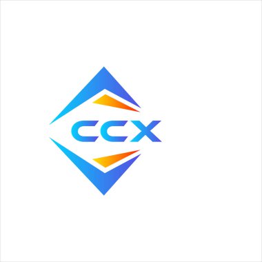Beyaz arka planda CCX soyut teknoloji logosu tasarımı. CCX yaratıcı harflerin baş harfleri logo kavramı.