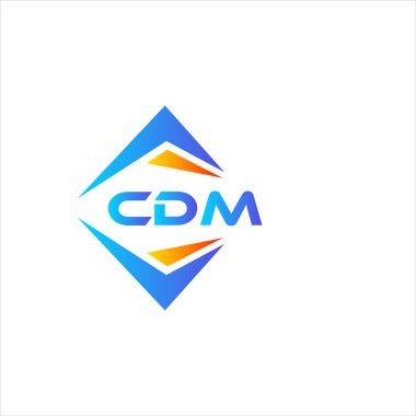 Beyaz arka planda CDM soyut teknoloji logo tasarımı. CDM yaratıcı harf logosu kavramı.