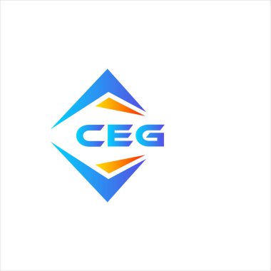 Beyaz arka planda CEG soyut teknoloji logosu tasarımı. CEG yaratıcı harflerin baş harfleri logo kavramı.