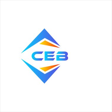 CEB, beyaz arka planda soyut teknoloji logosu tasarımı. CEB yaratıcı harflerin baş harfleri logo kavramı.