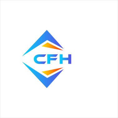 Beyaz arka planda CFH soyut teknoloji logosu tasarımı. CFH yaratıcı harflerin baş harfleri logo kavramı.