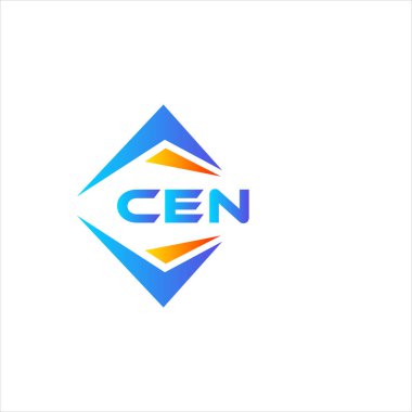 Beyaz arka planda CEN soyut teknoloji logosu tasarımı. CEN yaratıcı harflerin baş harfleri logo kavramı.
