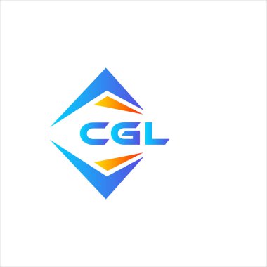 Beyaz arka planda WebCGL soyut teknoloji logosu tasarımı. CGL yaratıcı harf logosu kavramı.