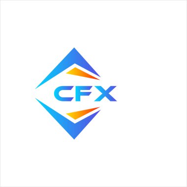 Beyaz arka planda CFX soyut teknoloji logosu tasarımı. CFX yaratıcı harflerin baş harfleri logo kavramı.