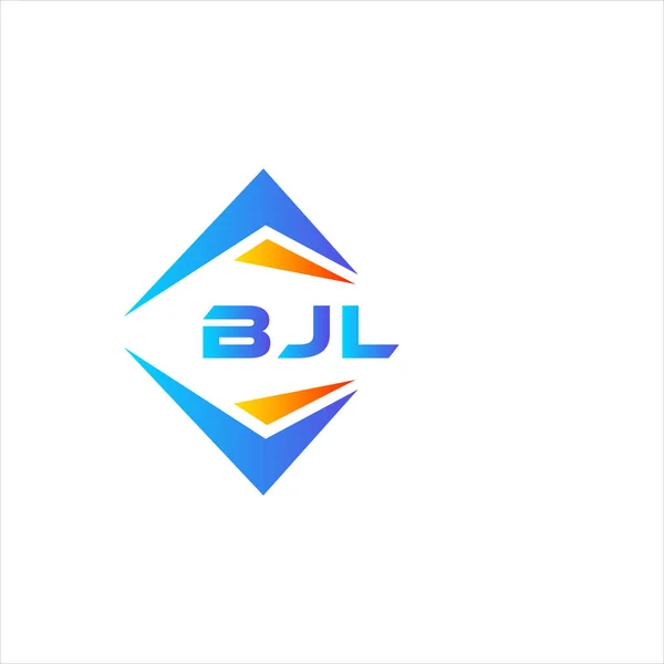 Bjl Абстрактный Дизайн Логотипа Технологии Белом Фоне Концепция Логотипа Инициалами — стоковый вектор