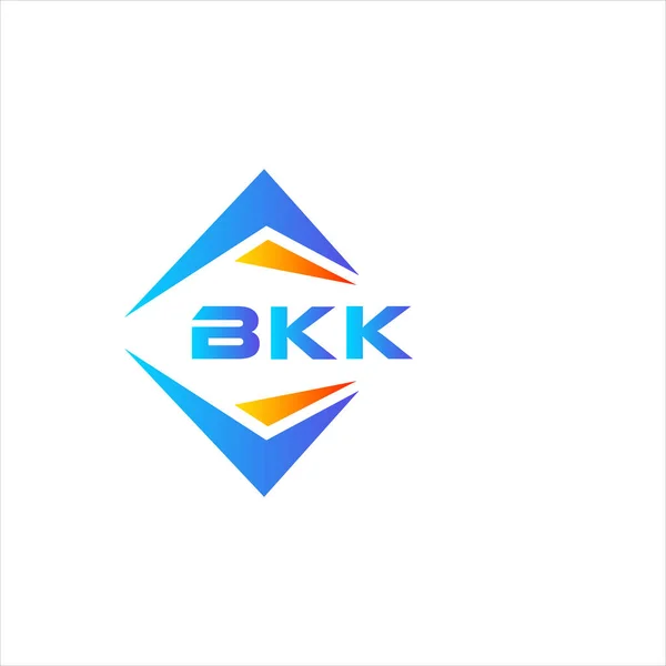 Bkk Абстрактный Дизайн Логотипа Технологии Белом Фоне Концепция Логотипа Бкк — стоковый вектор