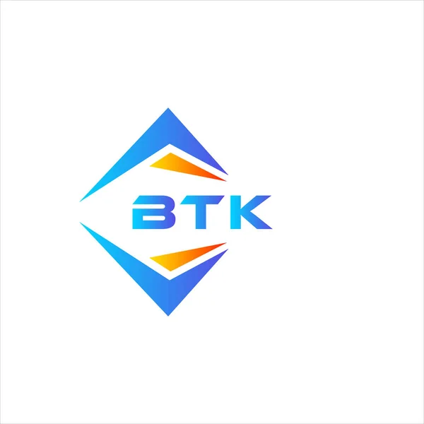 Btk Technologie Abstraite Logo Design Sur Fond Blanc Btk Initiales — Image vectorielle