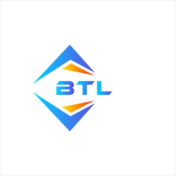 Beyaz arka planda BTL soyut teknoloji logo tasarımı. BTL yaratıcı harflerin baş harfleri logo kavramı.